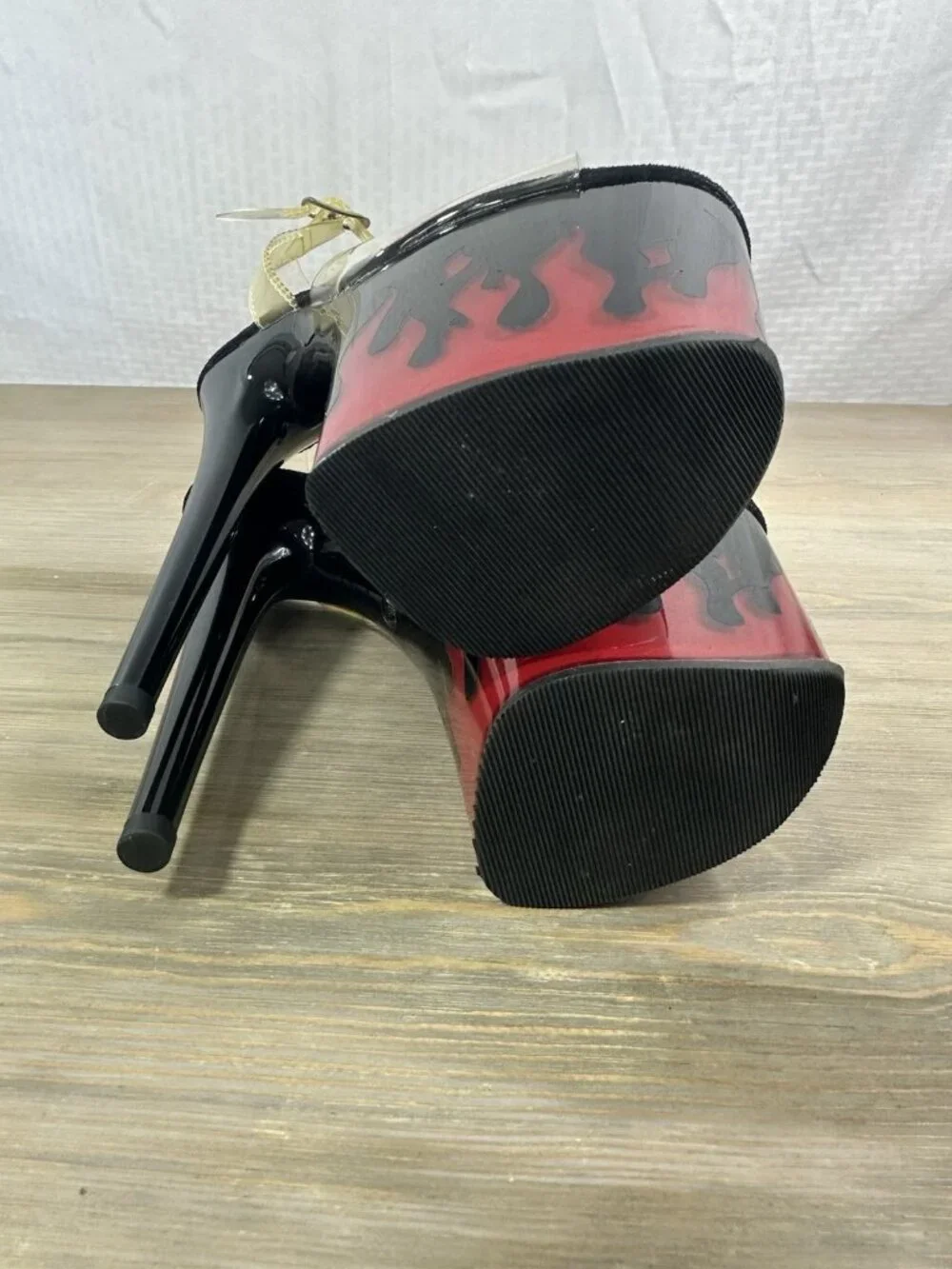 Pleaser Flame Flamingo 808 Light Up Platform 8” Heels Womens 7 Read